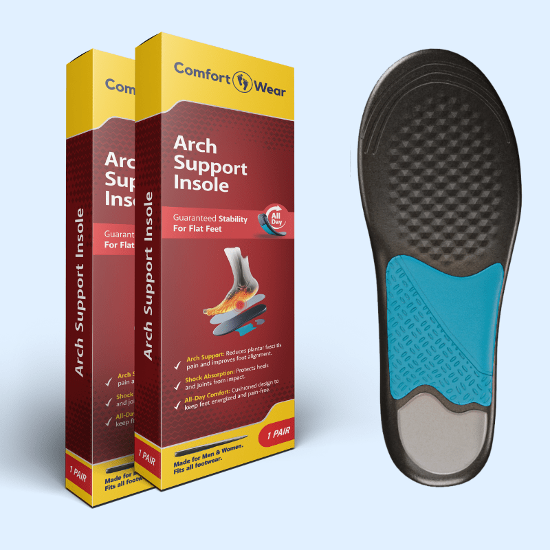 2 Pack - Arch Support Insoles - ComfortWear