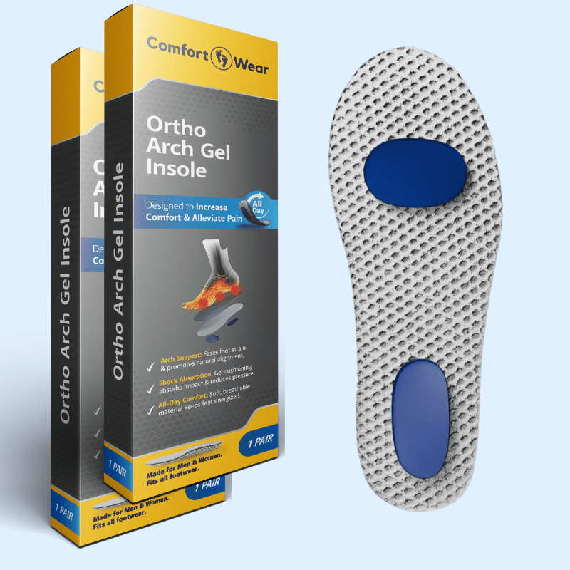 2 - Pack Ortho Arch Gel Insoles - ComfortWear