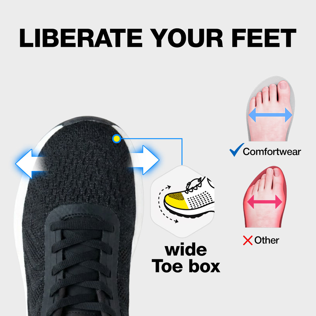Flow Hands-Free Shoes - Black White