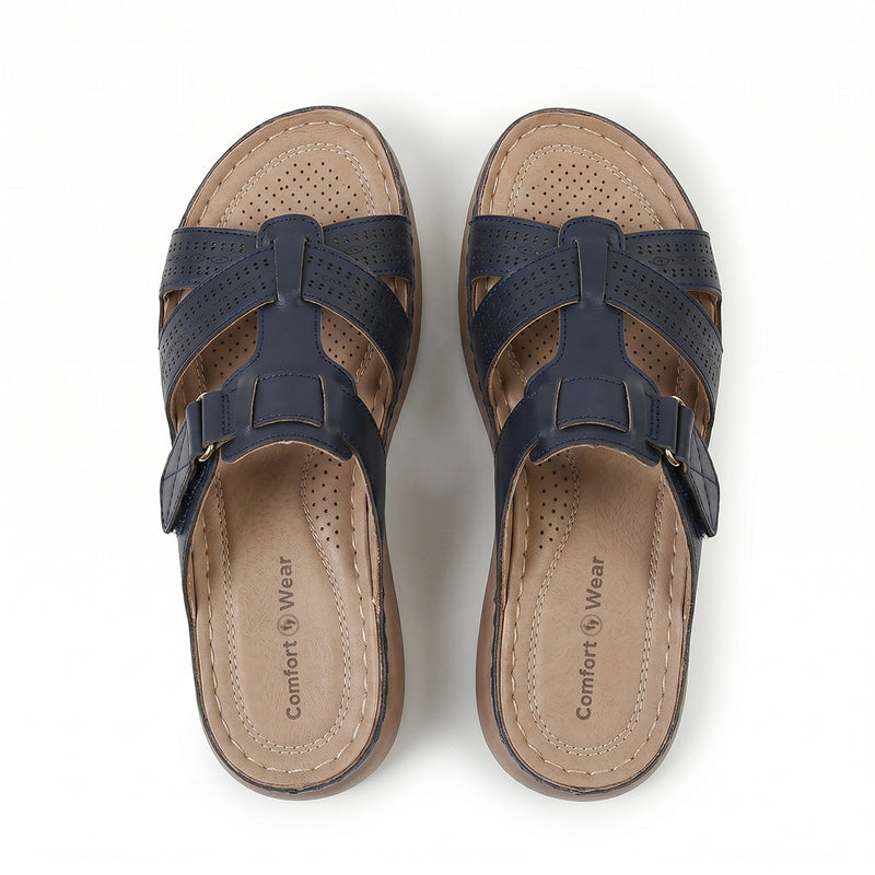 Ortho Roman Cushion Sandals - Black
