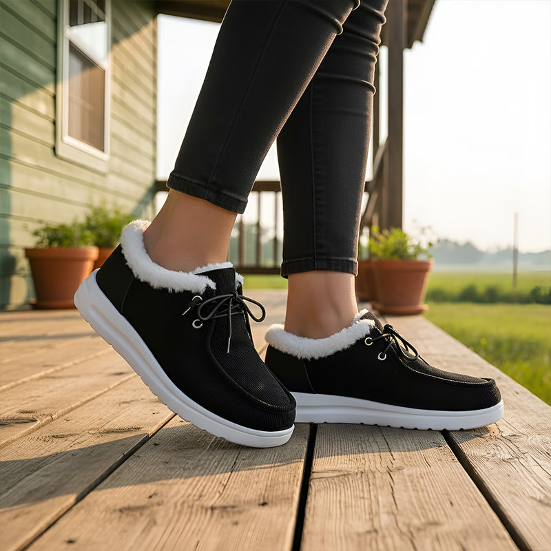 Chaussures classiques chaudes et confortables PERRY - Noir
