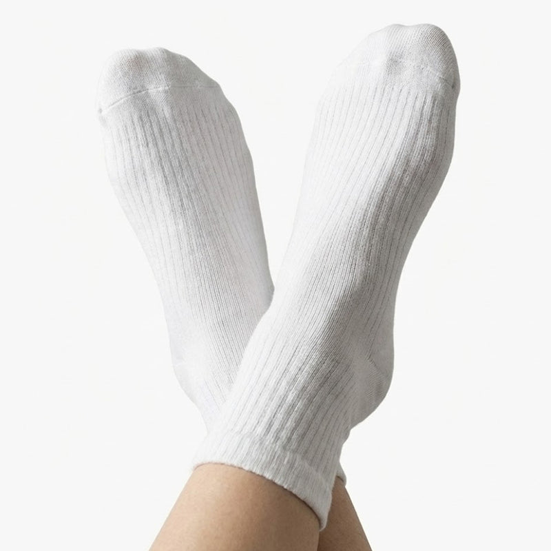 3-Pack Cushioned Socks (White)