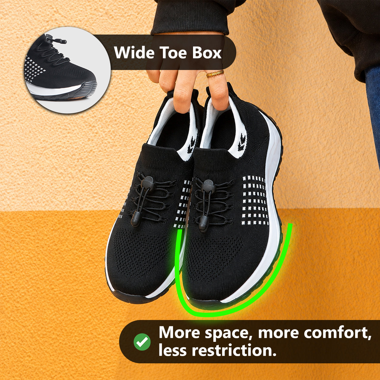 Ortho Stretch Cushion Shoes