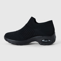 Breathable No - Tie Stretch Shoes - Black - ComfortWear