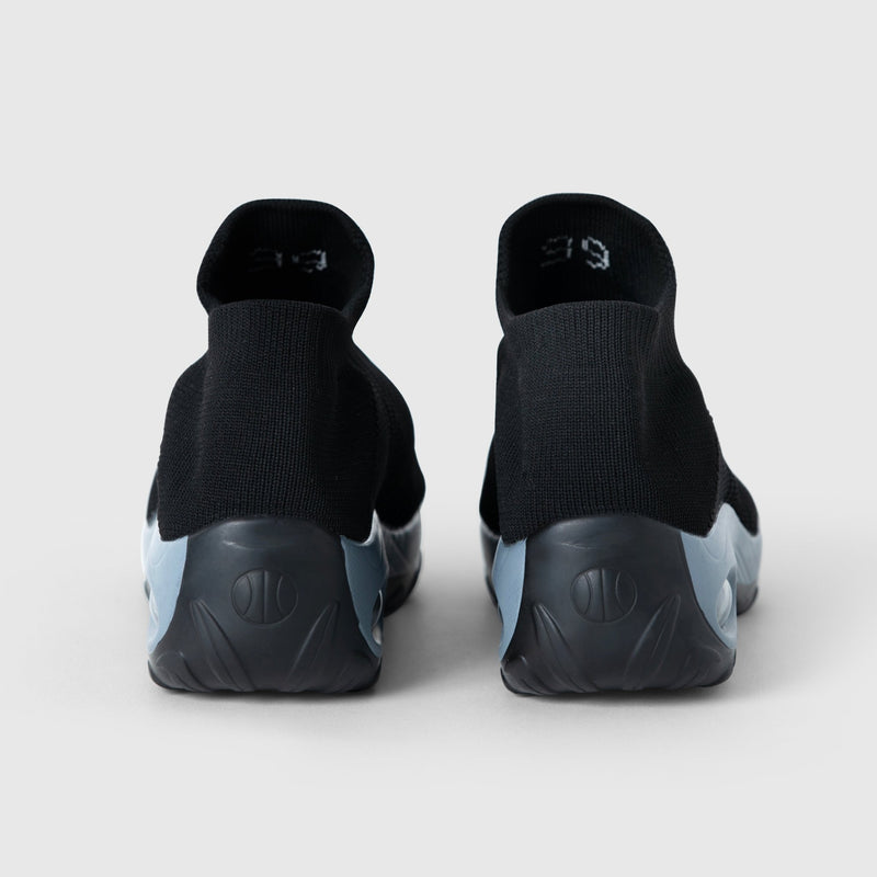 Breathable No - Tie Stretch Shoes - Black Grey - ComfortWear