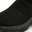Breathable No - Tie Stretch Shoes - Black Grey - ComfortWear