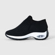 Breathable No - Tie Stretch Shoes - Black White - ComfortWear