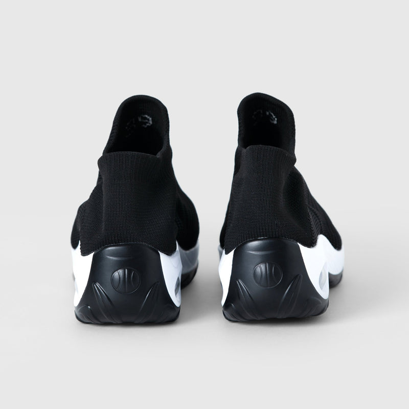 Breathable No - Tie Stretch Shoes - Black White - ComfortWear