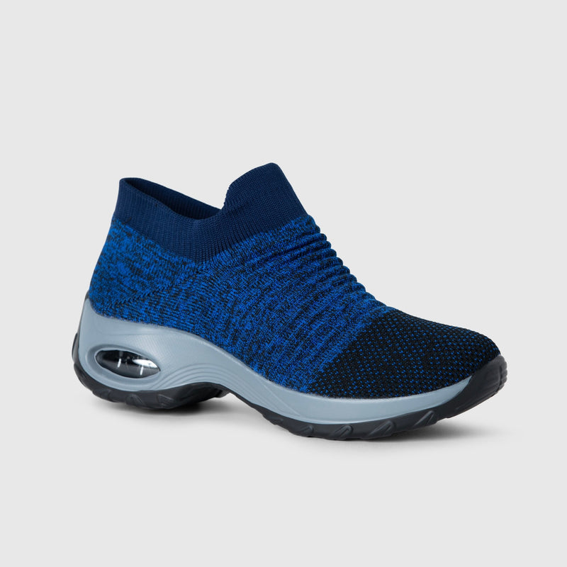 Breathable No - Tie Stretch Shoes - Blue - ComfortWear