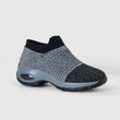 Breathable No - Tie Stretch Shoes - Grey - ComfortWear