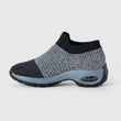 Breathable No - Tie Stretch Shoes - Grey - ComfortWear