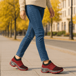 Breathable No - Tie Stretch Shoes - Red - ComfortWear