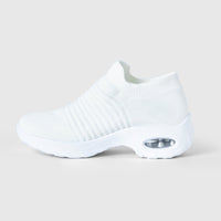 Breathable No - Tie Stretch Shoes - White - ComfortWear