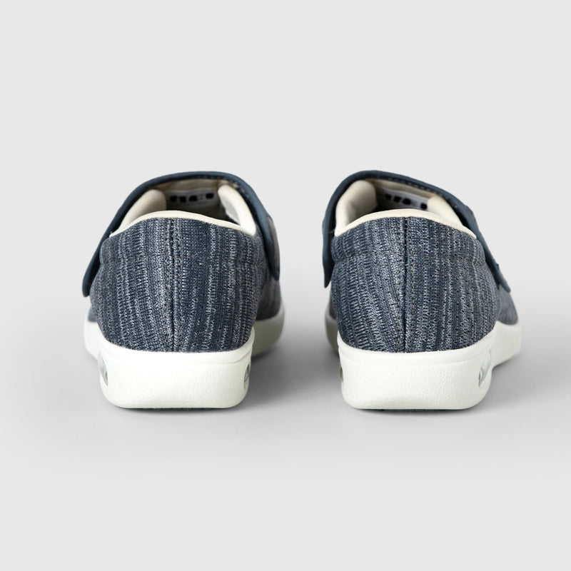 Chloe Stretch No - Tie Wide Shoes w/ Adjustable Closure - Grey - ComfortWear