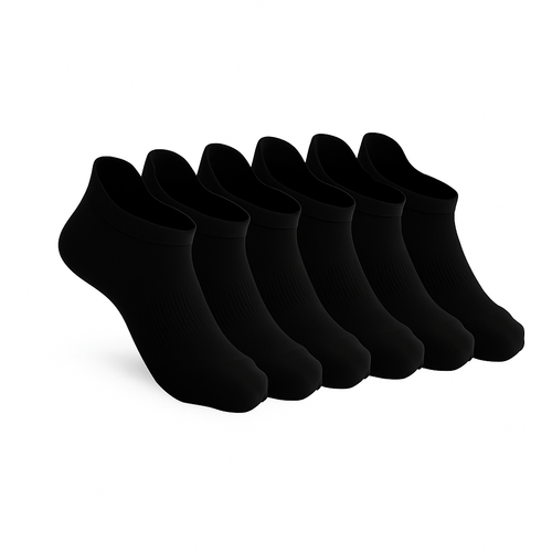 Classic Padded Stretch Ankle Socks - 6 - Pack - ComfortWear