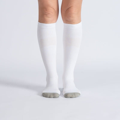 Chaussettes de compression - Blanc Gris