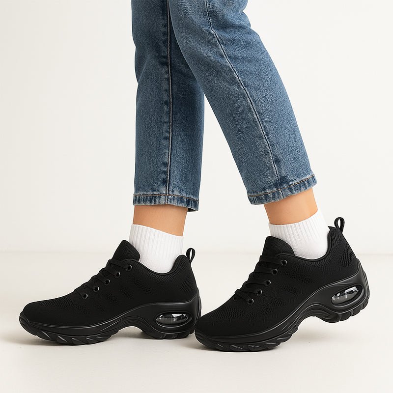 Ortho Performance Max Stretch Shoes - All - Black - ComfortWear