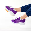 Ortho Stretch Cushion Shoes - Fuchsia Purple - ComfortWear