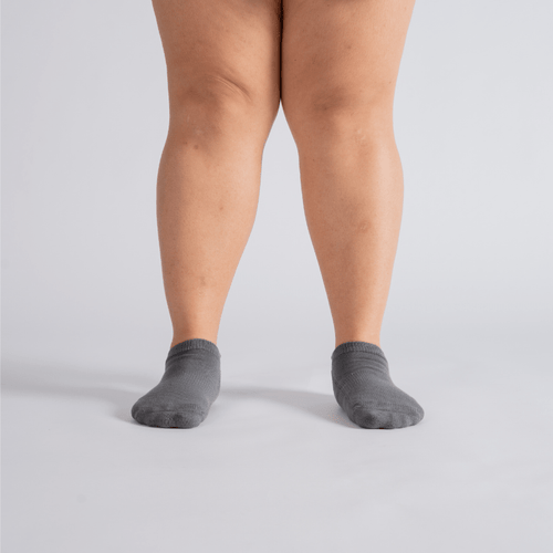 Padded Extra - Stretch Ankle Socks - Grey - ComfortWear
