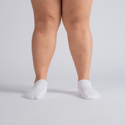 Padded Extra - Stretch Ankle Socks - White - ComfortWear