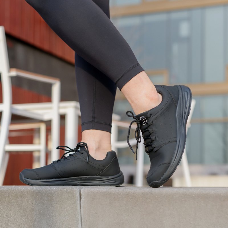 Stride Cushion Shoes - Midnight Black - ComfortWear