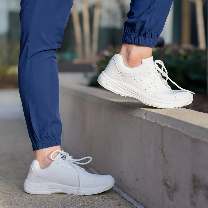 Stride Cushion Shoes - White - ComfortWear