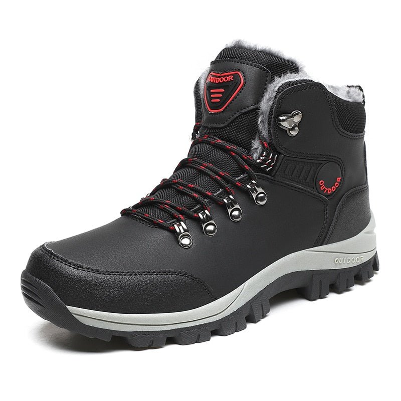 Arctic Apex Men's Winter Boots - Black - ComfortWear Store