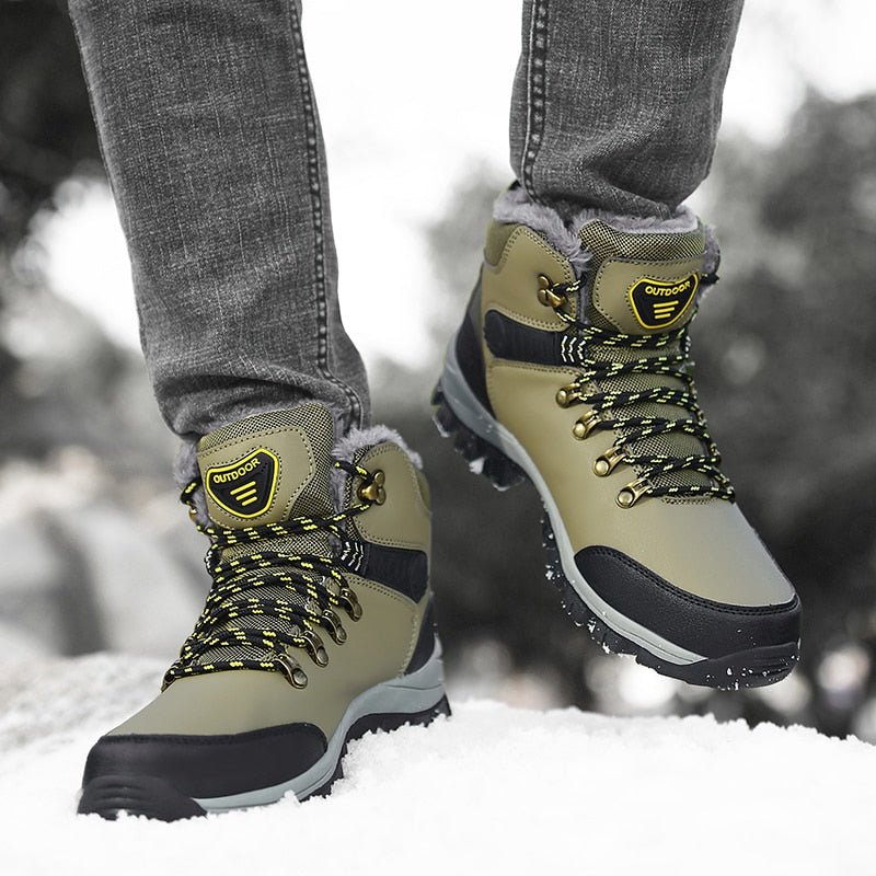 Arctic Apex Men's Winter Boots - Green - ComfortWear Store