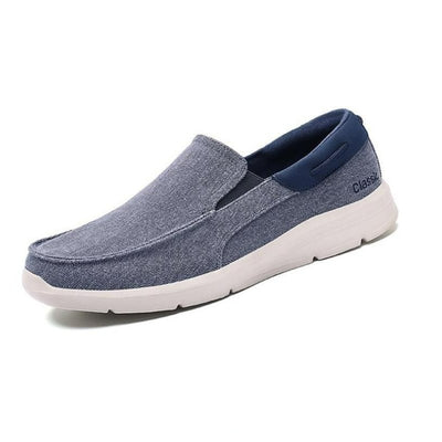 Mocassins orthopédiques extensibles et confortables - Bleu