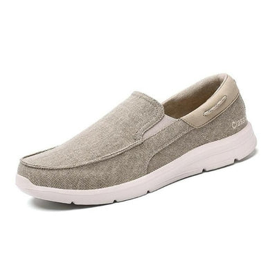 Mocassins orthopédiques confortables et extensibles - Kaki