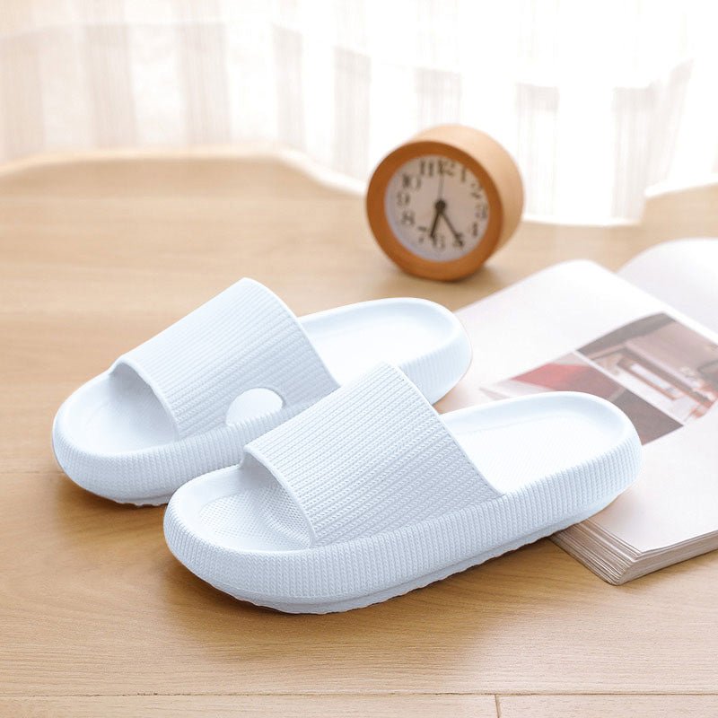 Heel Support Cushion Slides - White - ComfortWear Store