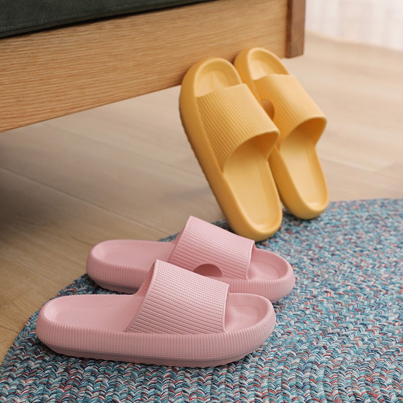 Heel Support Cushion Slides - Yellow - ComfortWear Store
