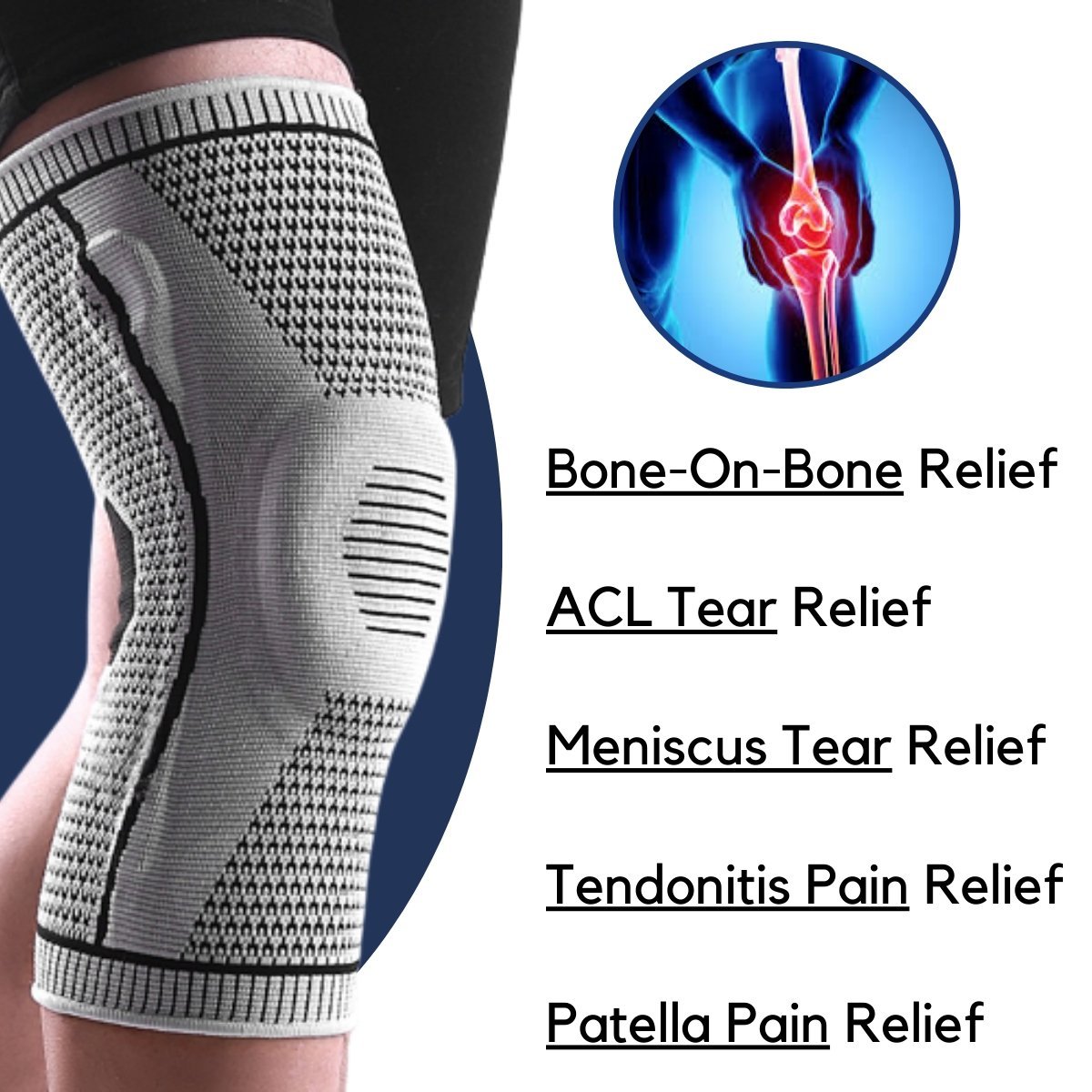 Knee Support™ - Knee Compression Sleeves - ComfortWear Store