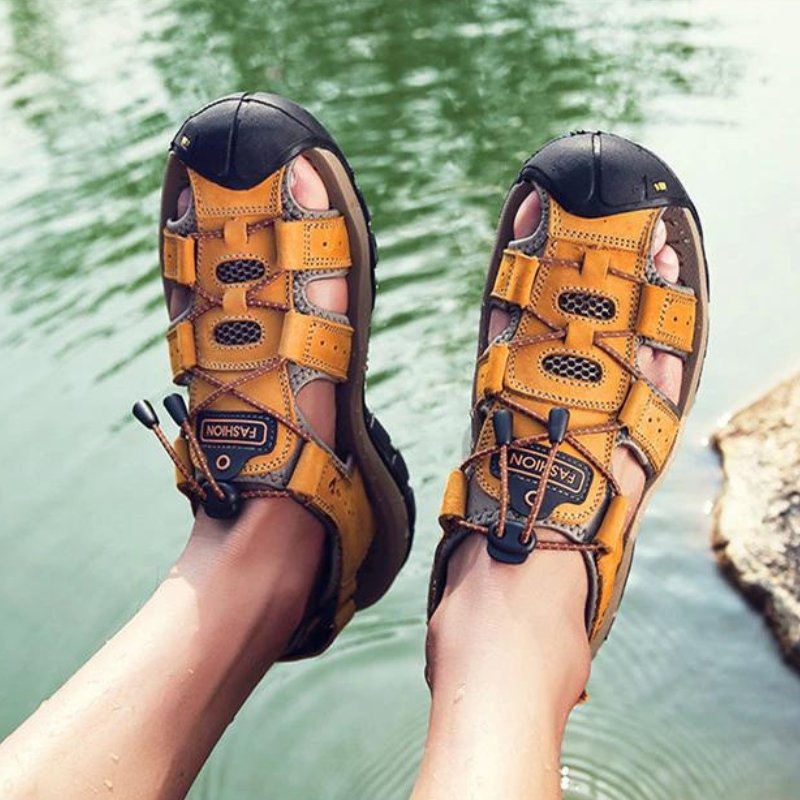 Men's High-Altitude Ortho Heel Strap Sandals - ComfortWear Store