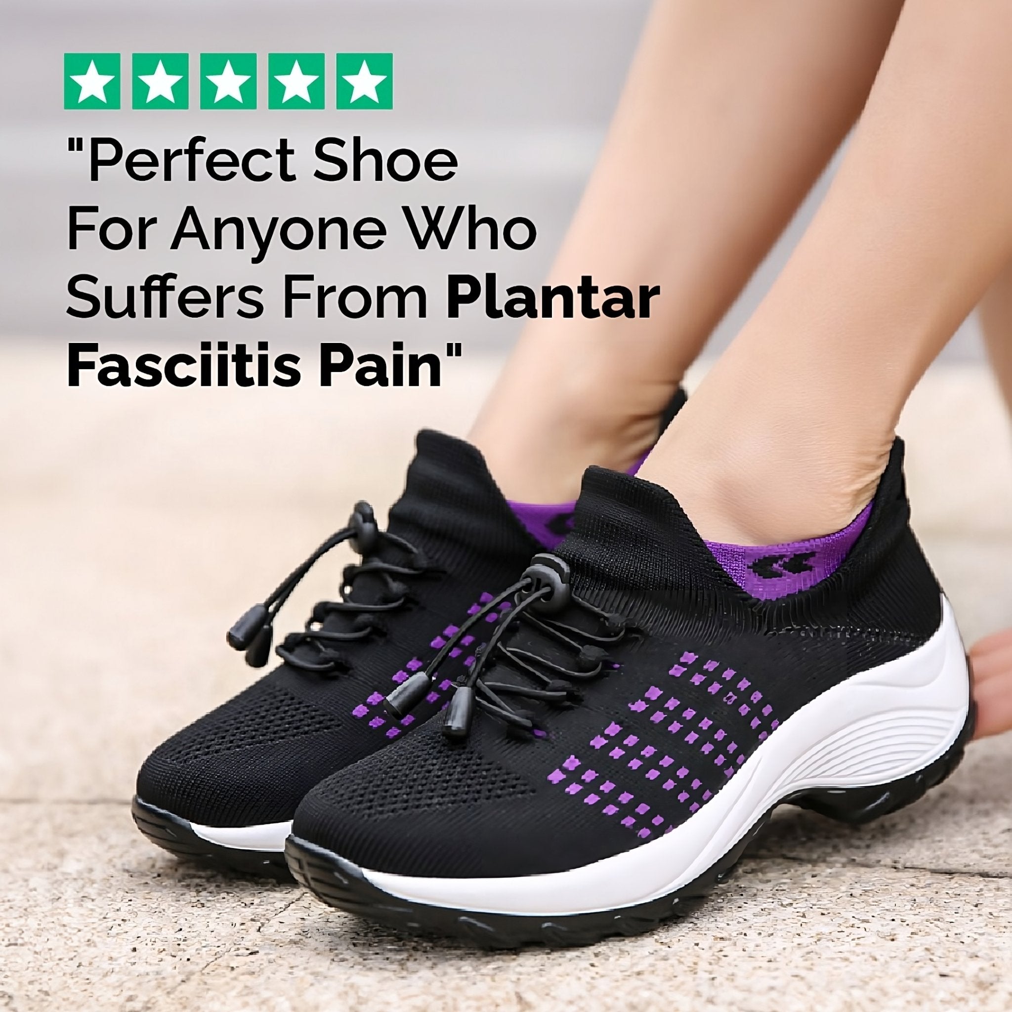 Ortho Stretch Cushion Shoes - Foot Pain Relief - ComfortWear Store