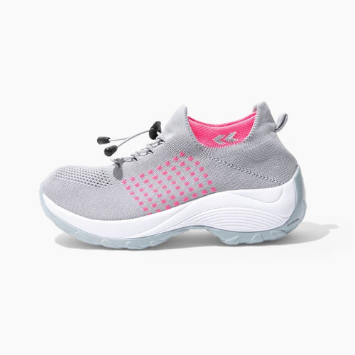 Ortho Stretch Cushion Shoes - Gray Pink - ComfortWear Store