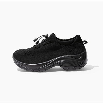 Ortho Stretch Cushion Shoes - Midnight Black - ComfortWear Store