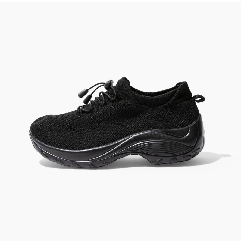 Ortho Stretch Cushion Shoes - Midnight Black - ComfortWear Store