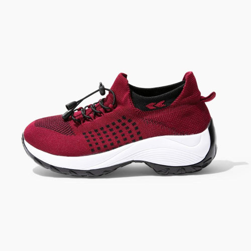 Ortho Stretch Cushion Shoes - Red - ComfortWear Store