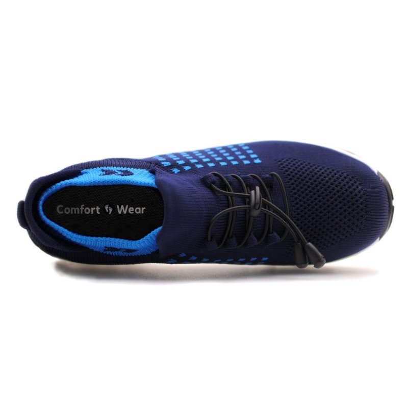Ortho Stretch Cushion Shoes - White Blue - ComfortWear