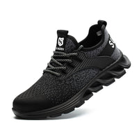 Orthopedic Reinforced Safety Steel Toe Boots - Black - ComfortWear