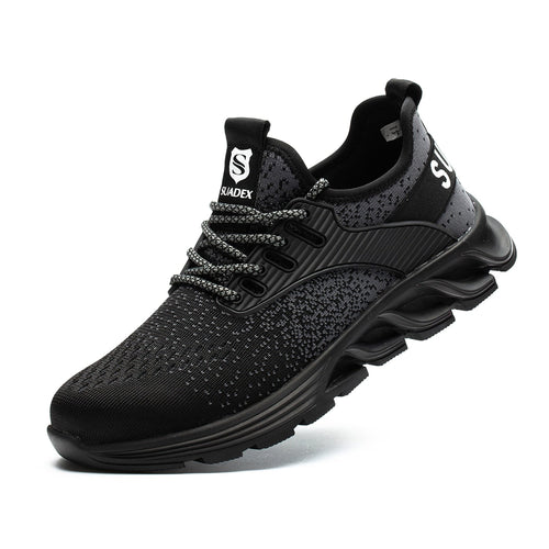 Orthopedic Reinforced Safety Steel Toe Boots - Black - ComfortWear